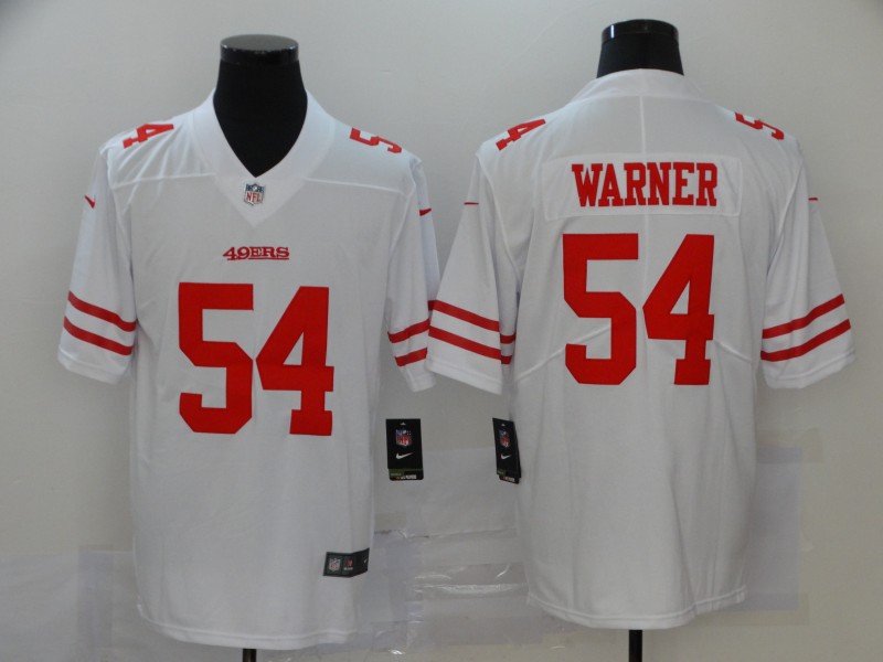 Men's San Francisco 49ers #54 Fred Warner White Vapor Untouchable Limited Stitched Jersey
